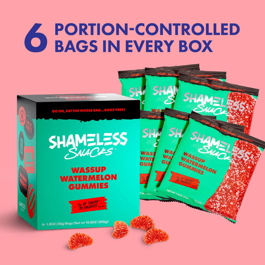 Shameless Low Carb Keto Gummy Bundle - Watermelon, Sour Peach and Green Apple Gluten Free Candy