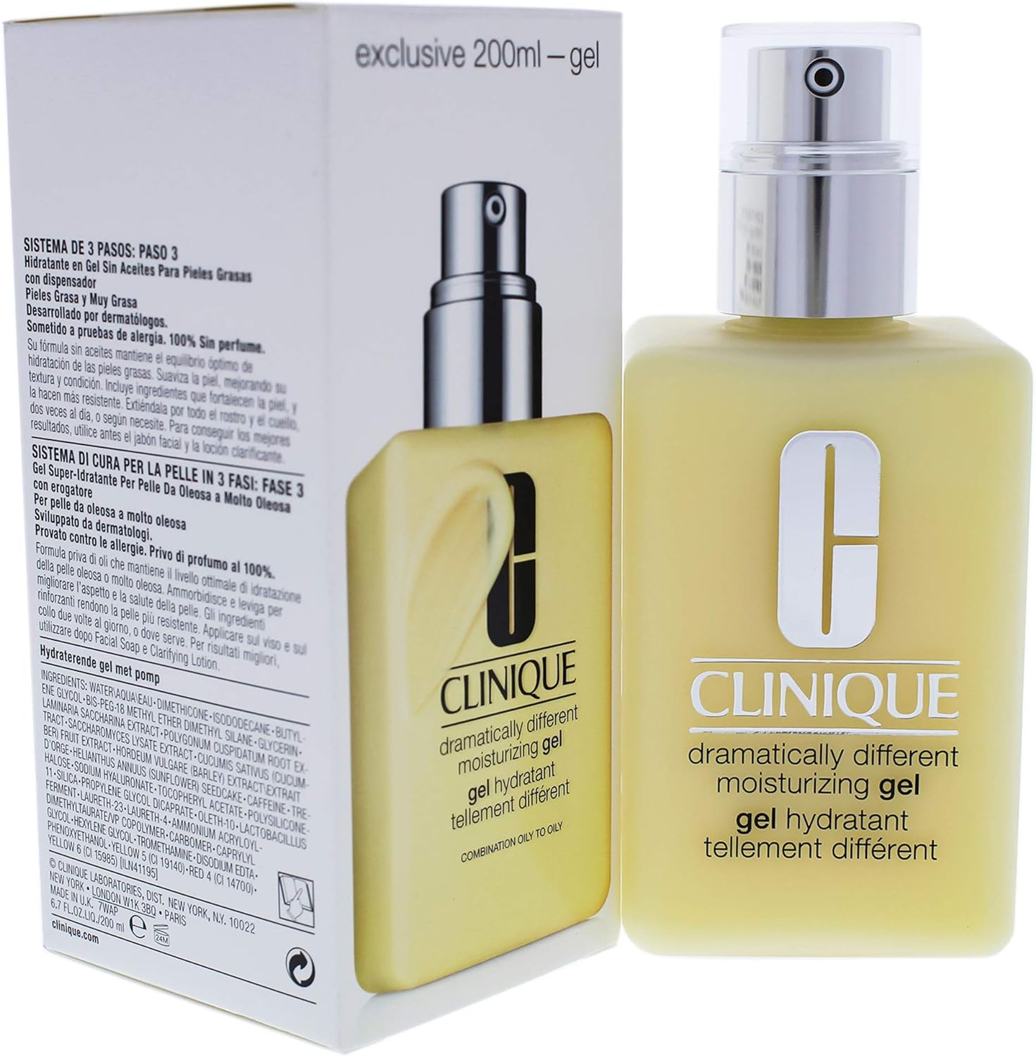 Dramatically Different Moisturizing Gel - Combination Oily To Oily Skin Clinique 6.7  Moisturizer For Unisex