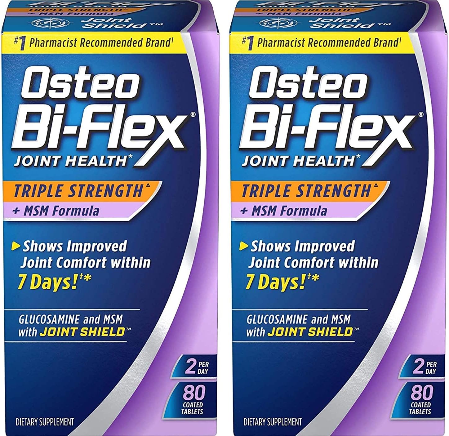 Osteo Bi-Ex Triple Strength With Msm, 80 Coated Table, 2 Pack