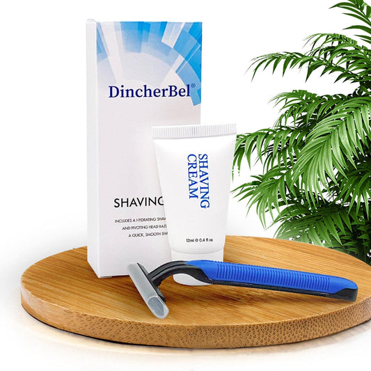 50 Pack Shave Kit in Bulk, Smooth Shave Disposable Razor and Cream(12g), Individually Wrapped Toiletries Amenities for Hotel, Airbnb, Homeless, Shelter, Camping and Travel