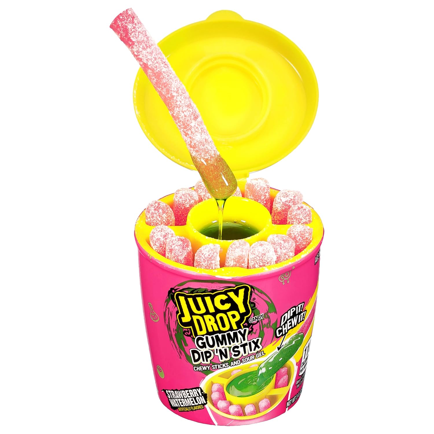Juicy Drop Dip ‘N Stix Halloween Sweet & Sour Candy Variety 