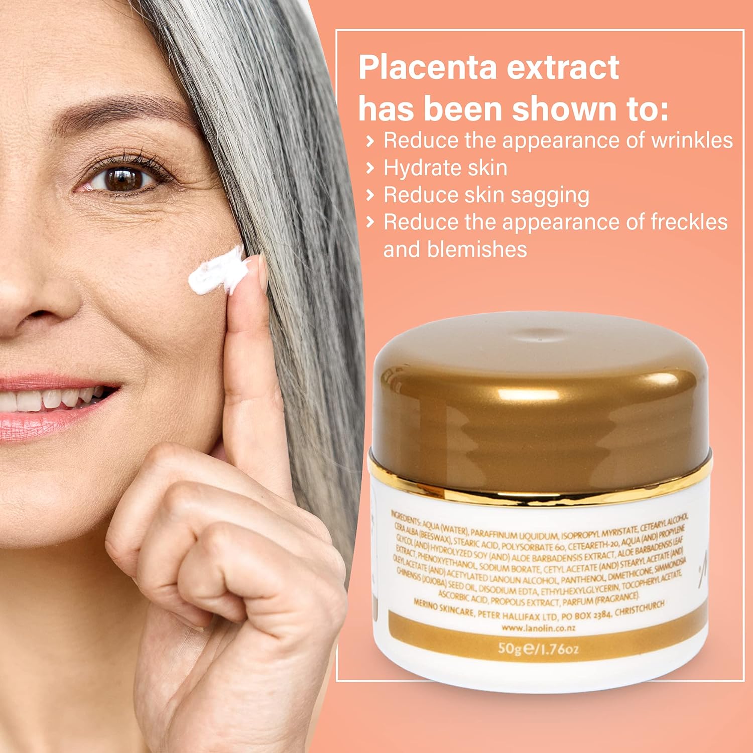 Esupli.com Placenta & Vitamin C, B5, E & Propolis Refining Night Facial