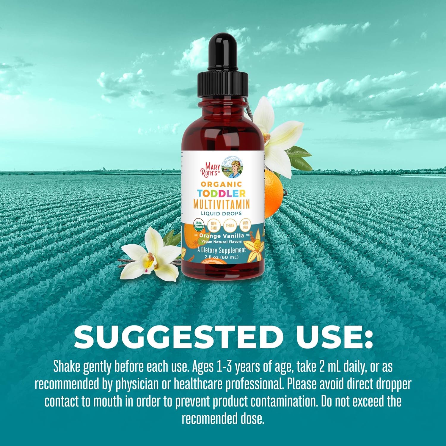 Multivitamin & Multimineral with Iron for Toddlers by MaryRuth's | USD