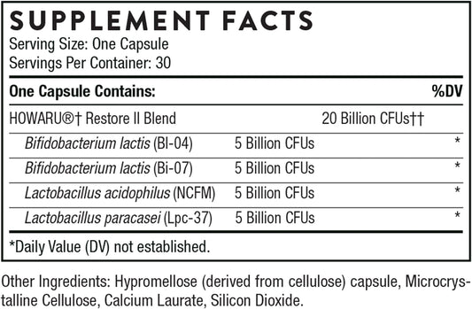 Thorne FloraSport 20B - Probiotic Supplement - Promotes Digestive Supp1.06 Ounces