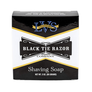 Black Tie Razor Company Luxury Shaving Soap LVS. Lavender Vanilla Sandalwood. Rich Lather Gives a Smooth Comfortable Shave. Mug Soap. For gentlemen and ladies - 3 s