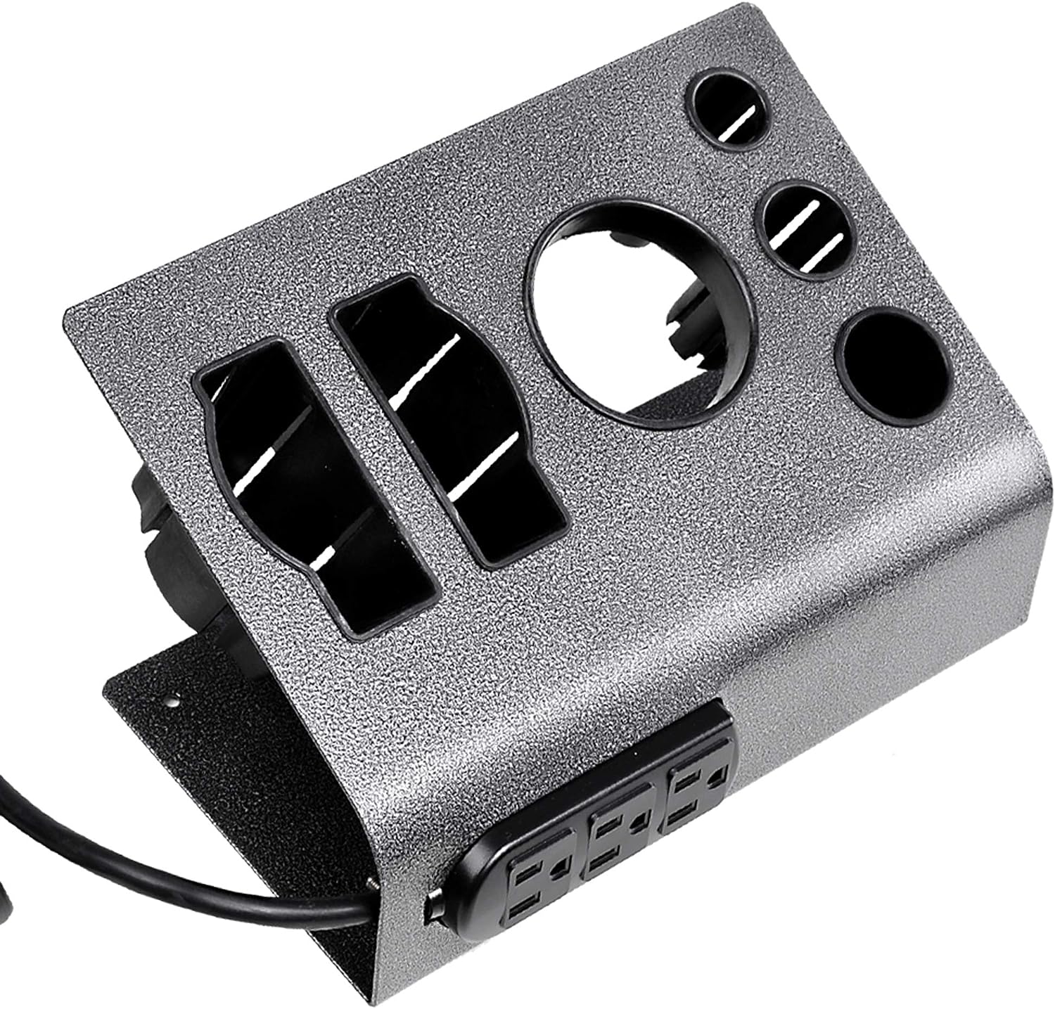 AW Tabletop Hair Iron & Blow Dryer Holder Salon Appliance Stand with 3 Outlets for Stylist Hot Tool Straightener 25 x 19 x 12 cm