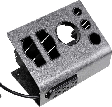 AW Tabletop Hair Iron & Blow Dryer Holder Salon Appliance Stand with 3 Outlets for Stylist Hot Tool Straightener 25 x 19 x 12 cm