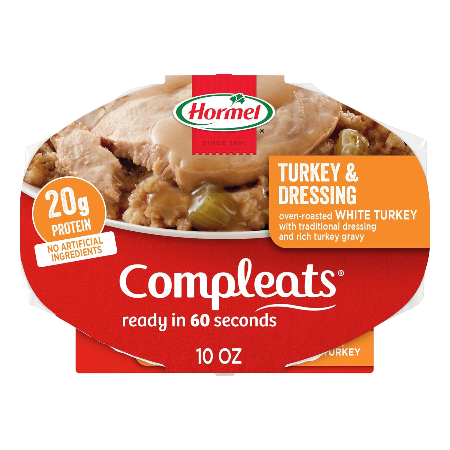 Hormel Compleats Turkey & Dressing Microwave Tray, 10 Oz. (6 Pack)3.75 Pounds