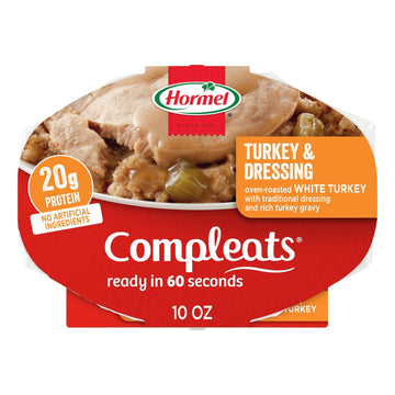 HORMEL COMPLEATS Turkey & Dressing Microwave Tray, 10 oz. (6 Pack)3.75 Pounds