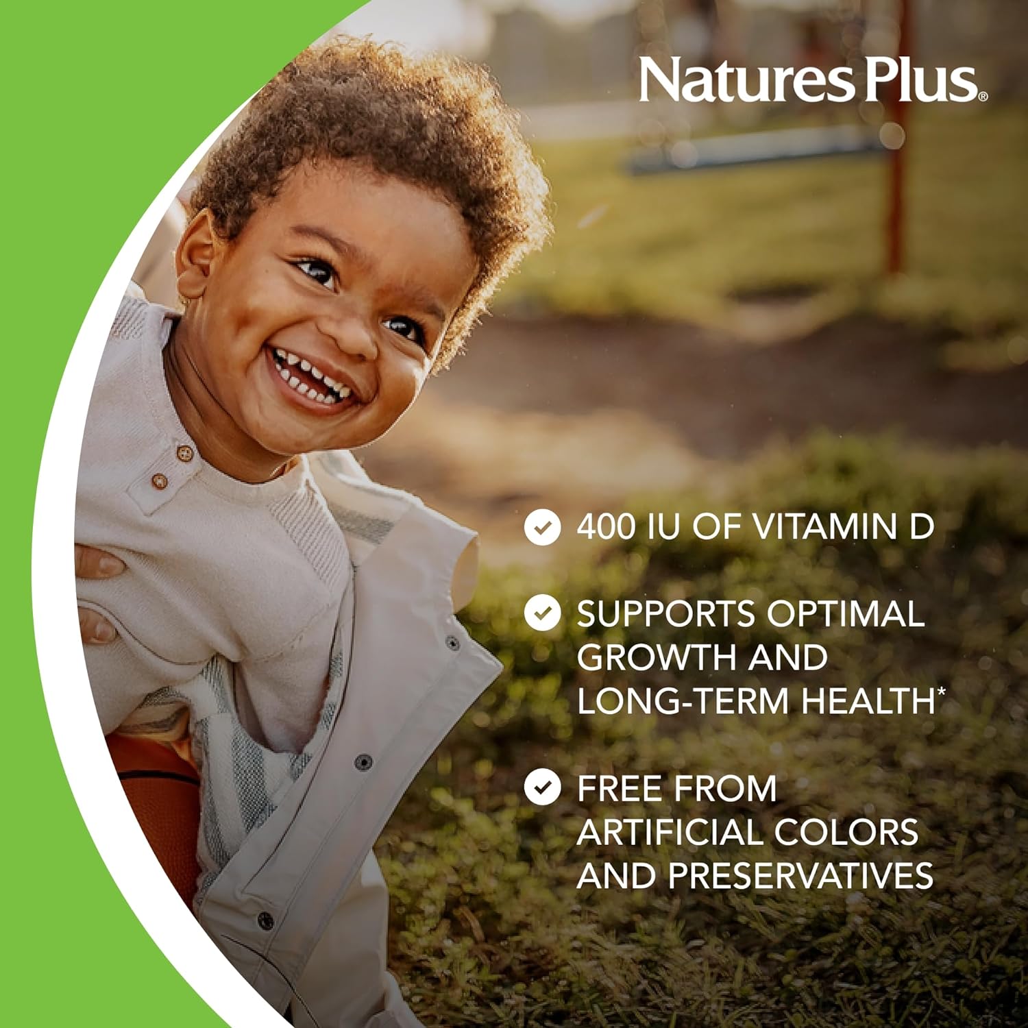 NaturesPlus Animal Parade Source of Life Liquid Vitamin D3 Drops for C