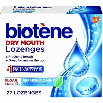 Biotene, Dry Mouth Lenges, Refreshing Mint, 27 Count (Pack of 1)