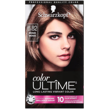 Schwarzkopf Color Ultime Permanent Hair Color Cream, 6.82 Bronze