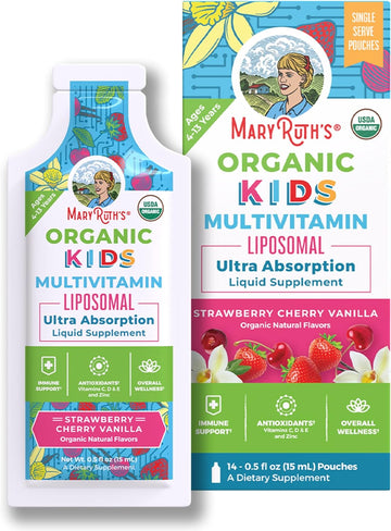 Maryruth Organics Vitamin Usda, Sugar Free Kids Multivitamin Liquid, I