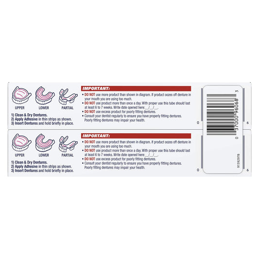 Fixodent Plus Precision Hold & Seal Denture Adhesive Cream, Breath Bacteria Guard, 2 , Pack of 2