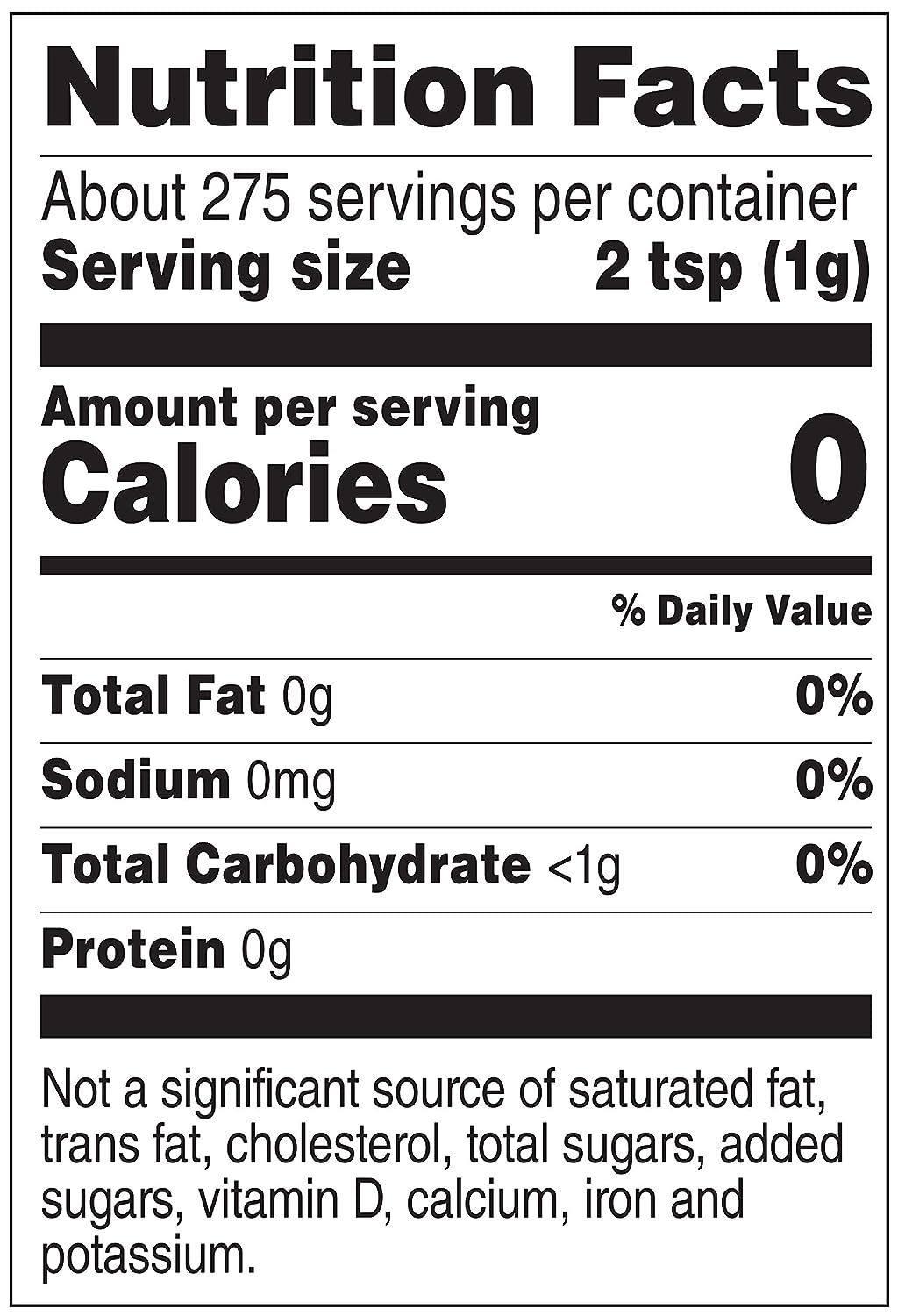  Amazon Brand - Happy Belly Granulated Zero Calorie Stevia S