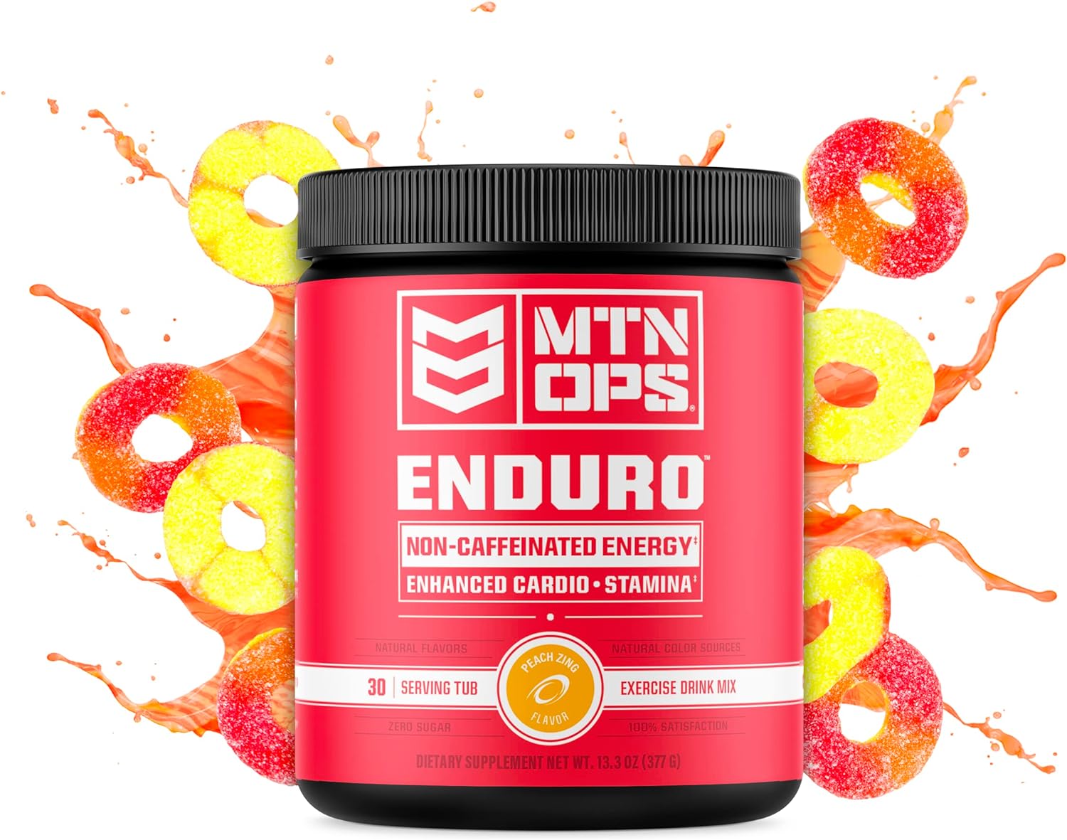 Mtn Ops Enduro Nitric Oxide Supplement & Energy Drink Mix With L Arginine & L Citrulline, Boost Oxygen With Caffeine Fre