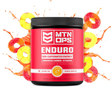 Mtn Ops Enduro Nitric Oxide Supplement & Energy Drink Mix With L Arginine & L Citrulline, Boost Oxygen With Caffeine Fre