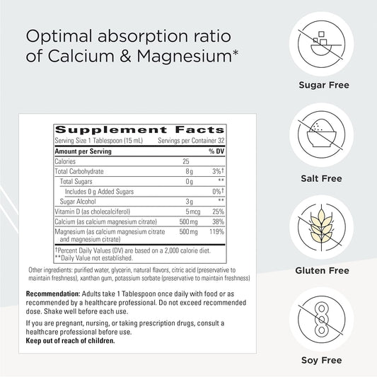 Integrative Therapeutics Liquid Calcium Magnesium - 1:1 Ca to Mg Ratio