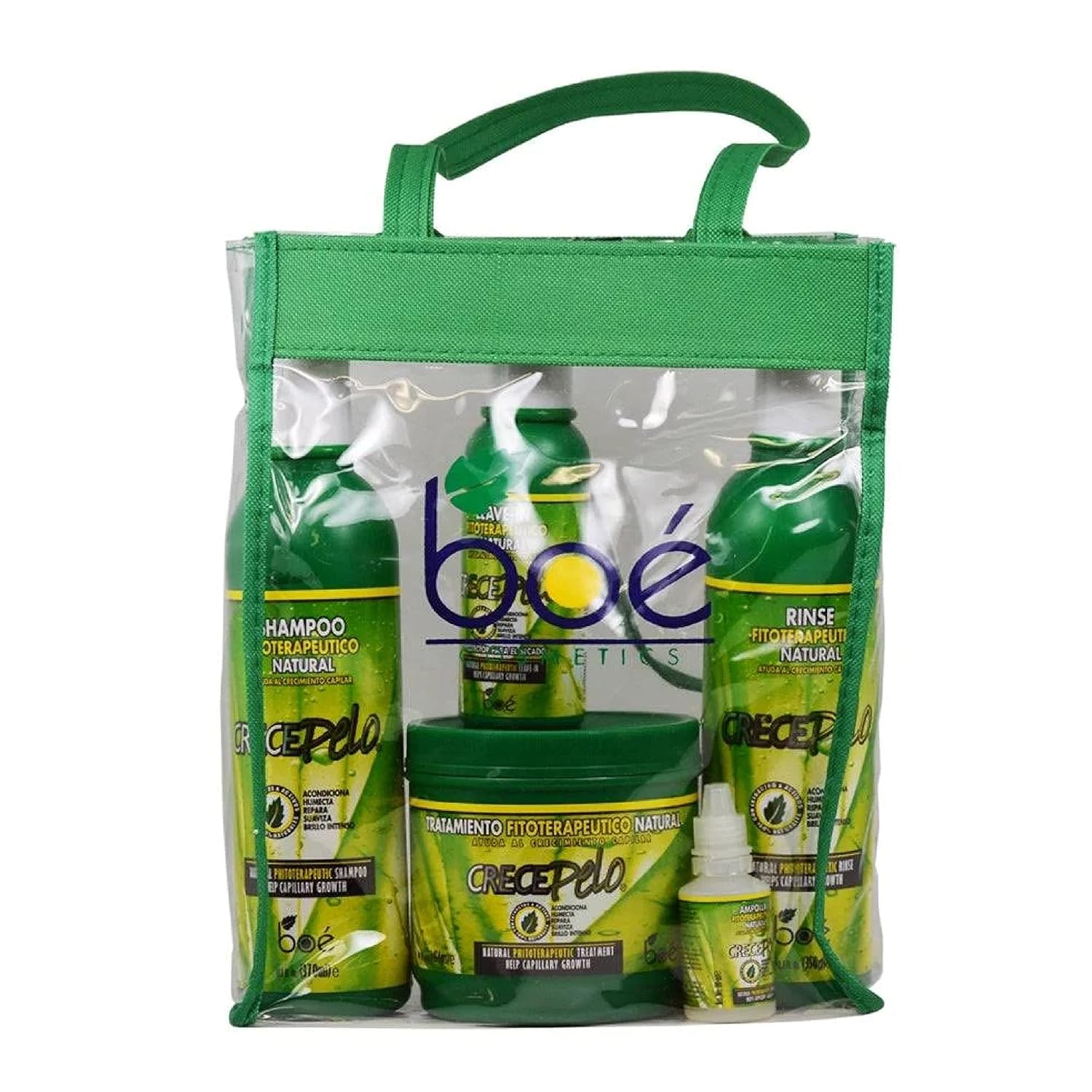 BOE Crece Pelo 5 Pack Combo Set w/ Tote Bag