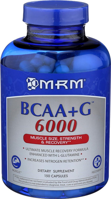 MRM Nutrition BCAA+? 6000mg | Muscle Recovery | 6g Branch Chain Amino