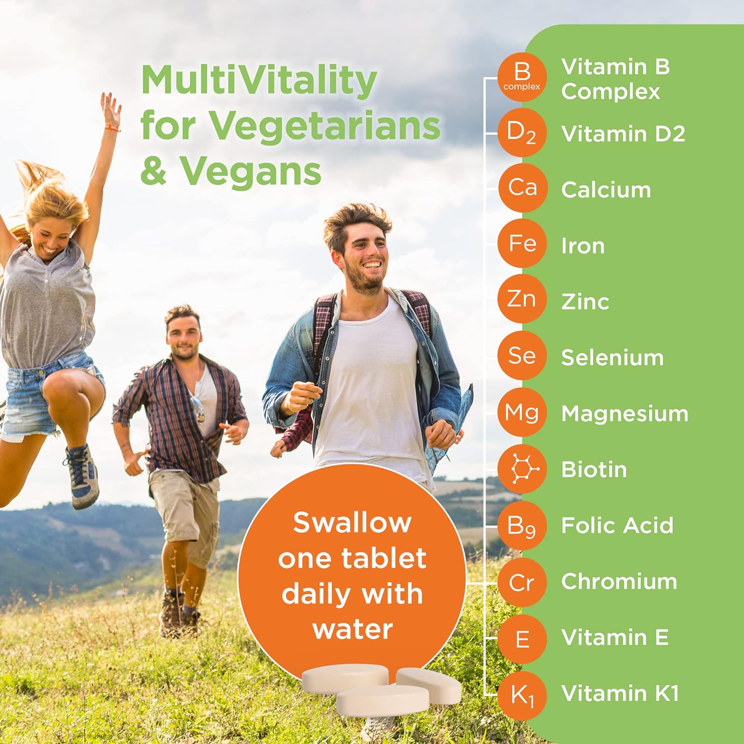 Healthspan Multivitamin for Vegetarians & Vegans (120 Tablets) | Promo