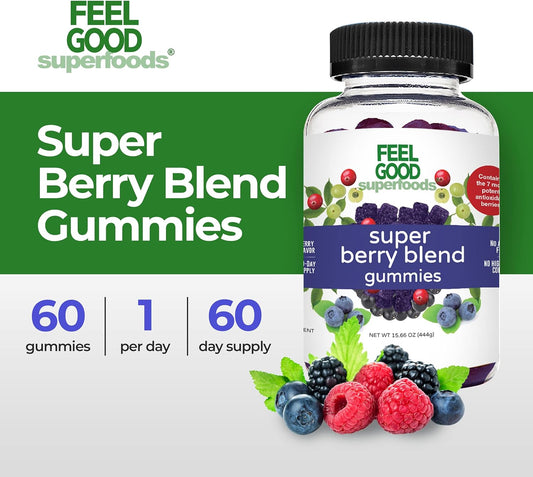 Feelgood Superfoods Super Berry Multivitamin Supplements, Acai, Amla,