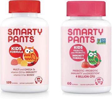 SmartyPants Kids Multivitamin Bundle: (1) Kids Formula and (1) Kids Pr