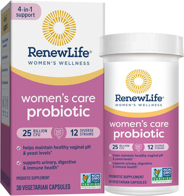 Renew Life Womens Probiotic, Womens Care Probiotic, 4-In-1 Support, 1 Ounces