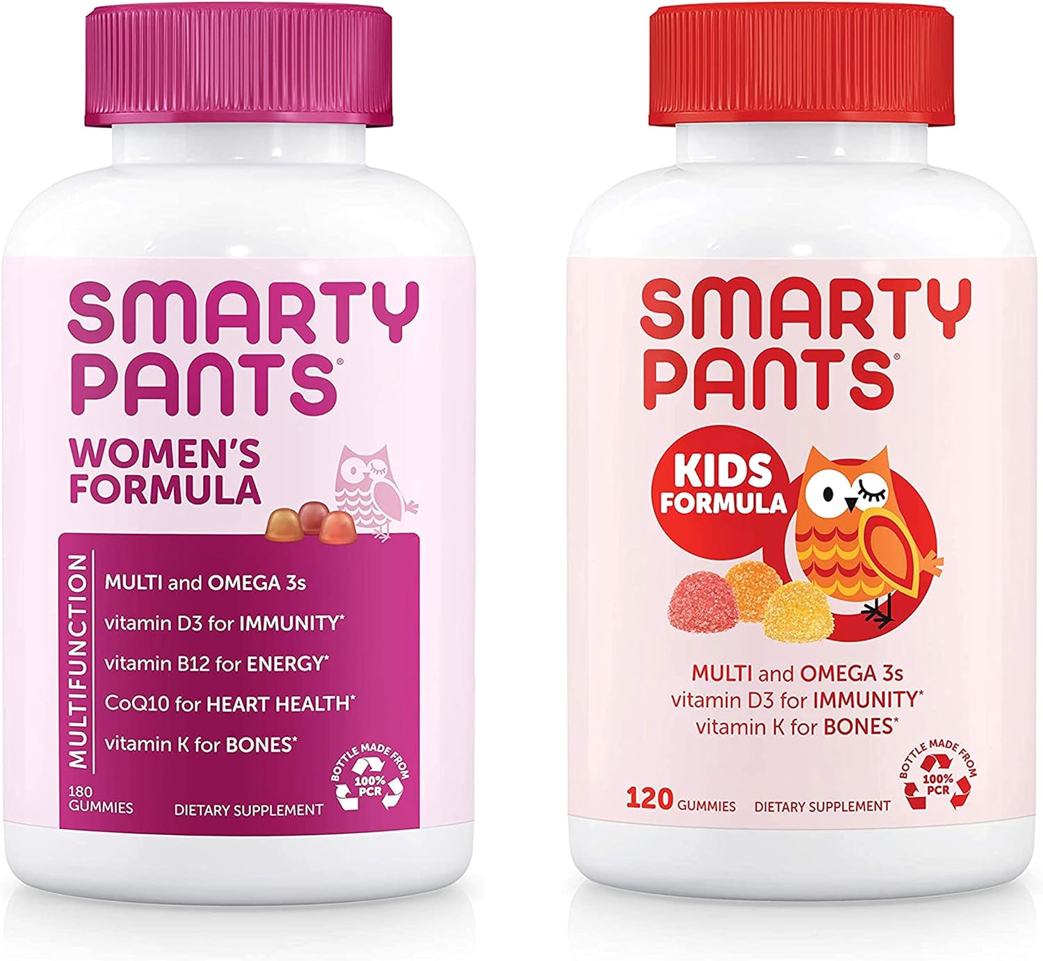 SmartyPants Womens and Kids Multivitamin Bundle: (1) Womens Formula an