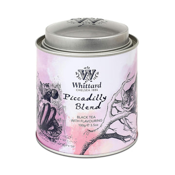 Whittard of Chelsea - Piccadilly Blend Alice Caddy - Black Loose Leaf Tea, Vegetarian, Vegan Friendly, Alice Inspired Resealable Tea Tin (100g, 1ct)