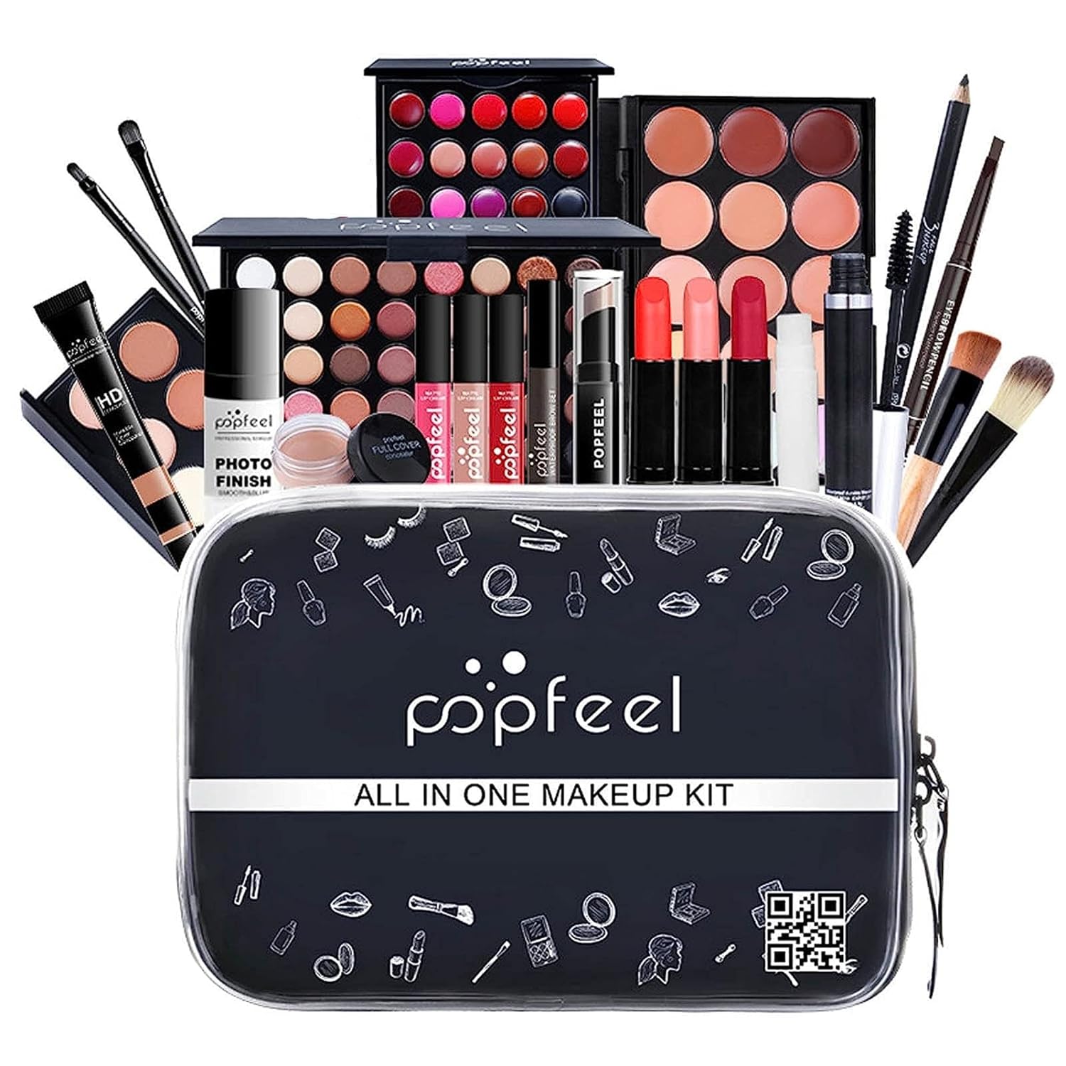 MAEPEOR All In One Makeup Kit 24PCS Makeup Kit for Women Full Kit Multi-Purpose Makeup Set for Beginners or Pros (24Pieces, KIT003)