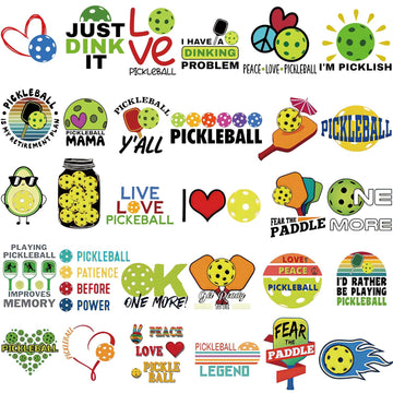 Pickleball Tattoo Gifts for Women Pickleball Lovers 30Pcs Diffferent Them for Pickleball Player for Party Favors