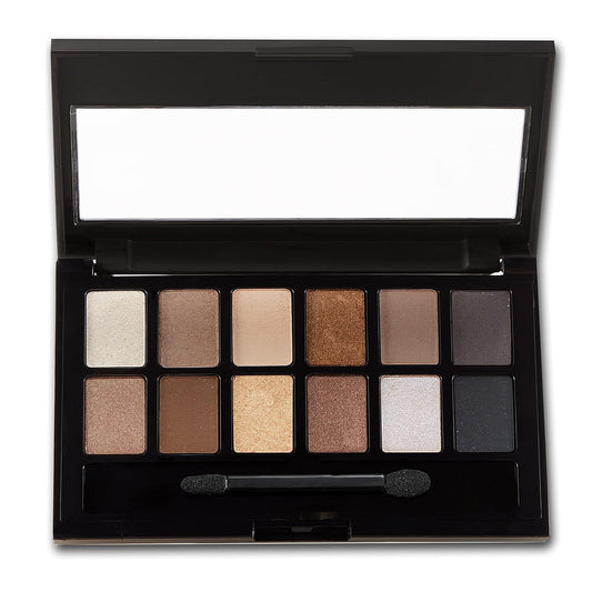 Maybelline The Nudes Eyeshadow Palette Makeup, 12 Pigmented Matte & Shimmer Shades, Blendable Powder, 1 Count