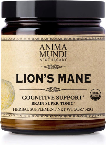 Anima Mundi Lions Mane Brain Tuner Mushroom Powder - Organic Lions Man