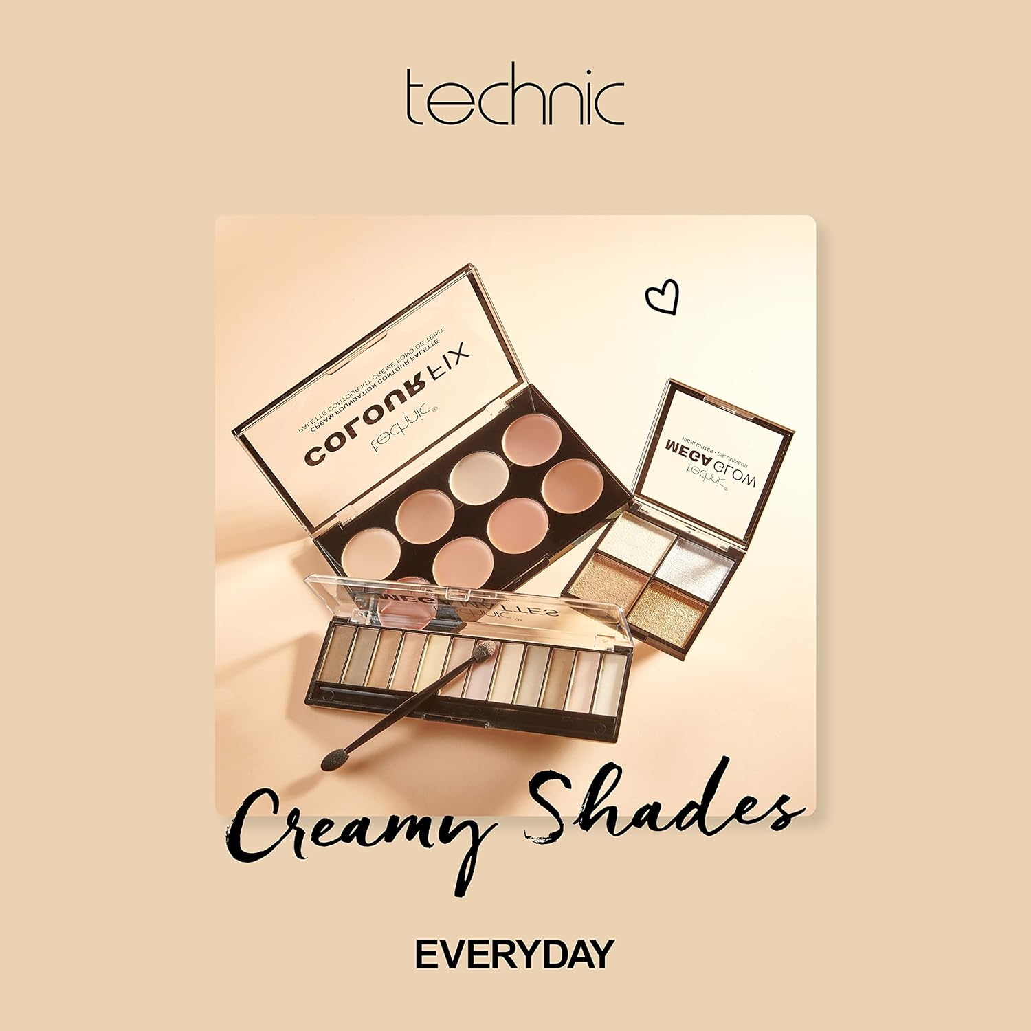 Technic Colour Fix Cream 8 Colour Foundation Contour Palette