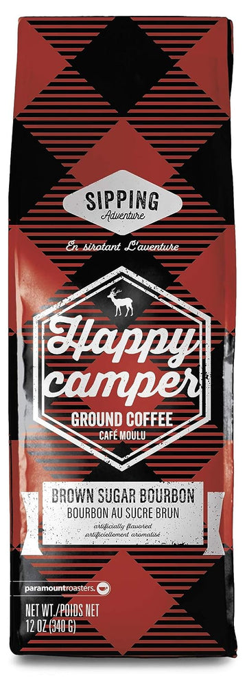 Paramount Roasters Ground Coffee (Happy Camper, Brown Sugar Bourbon, Flavored Coffee)