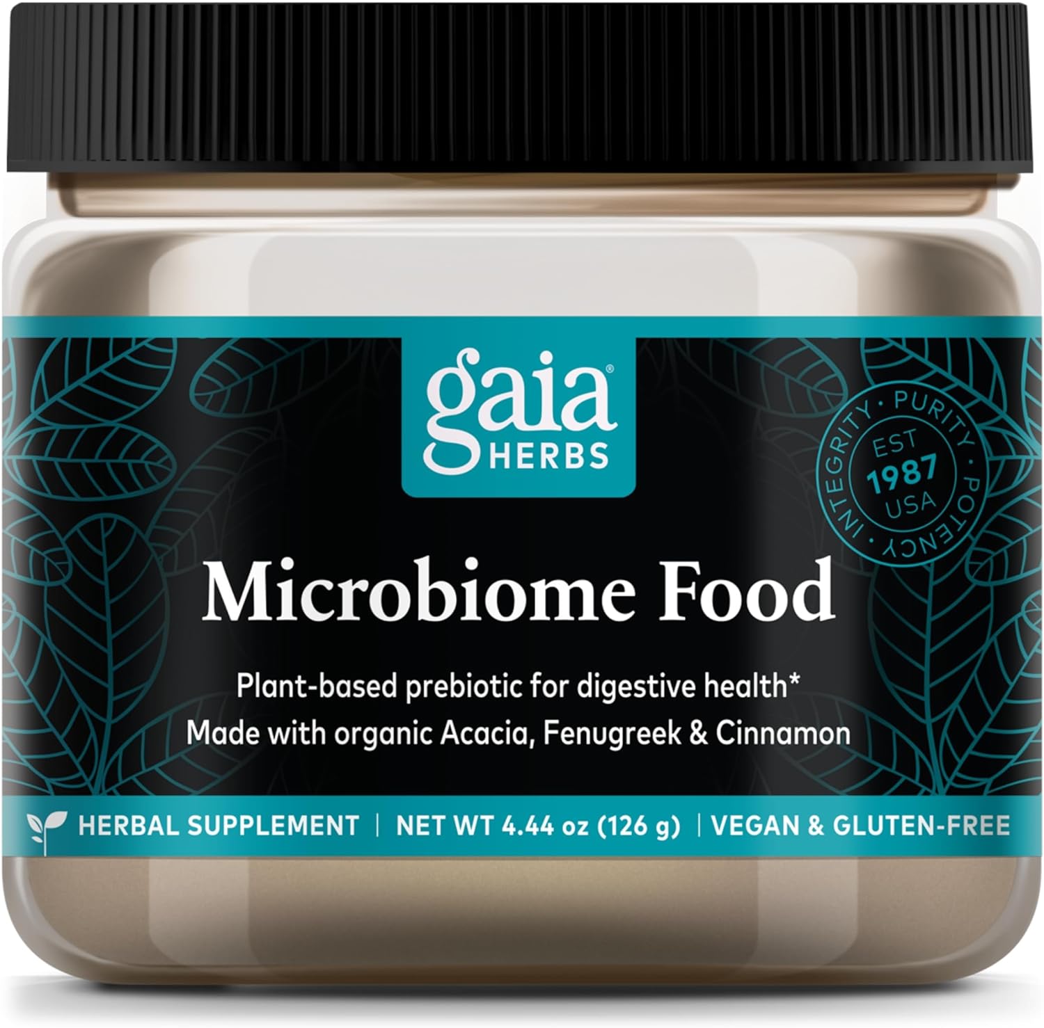 Gaia Herbs Microbiome Food - Vegan Powder Made With Organic Acacia, La