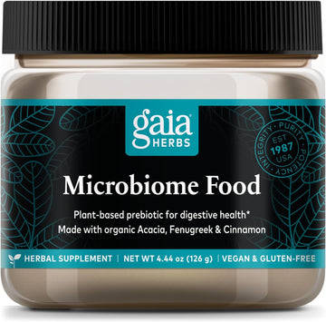 Gaia Herbs Microbiome Food - Vegan Powder Made With Organic Acacia, La