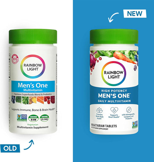 Rainbow Light Mens One Multivitamin, Men'S Daily Multivitamin Provides
