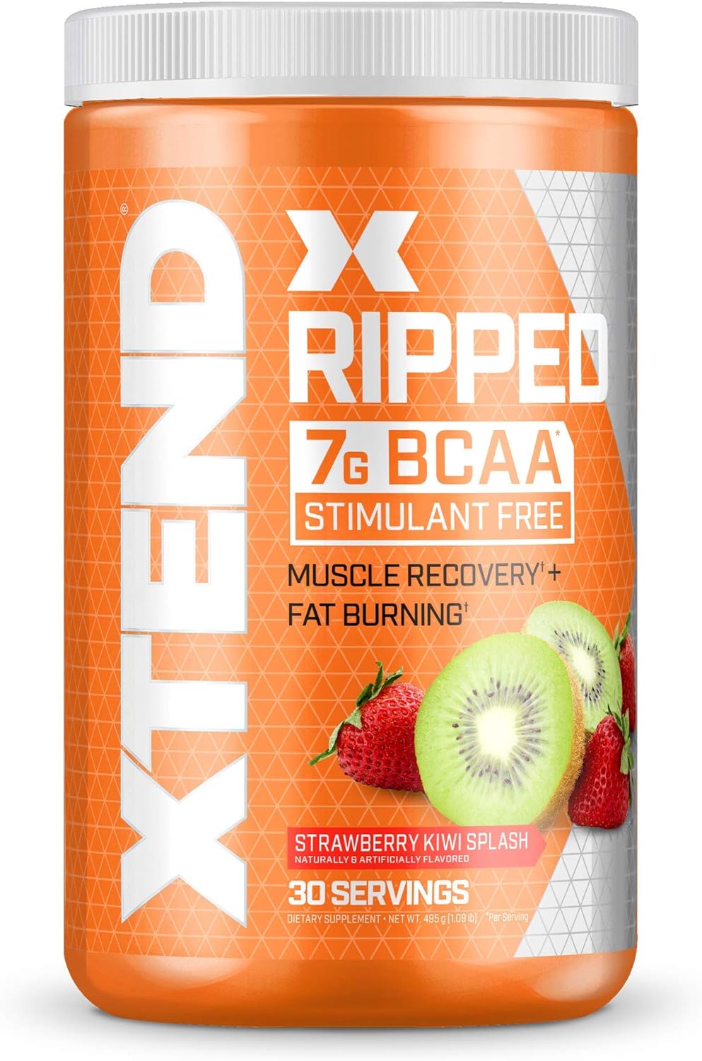 XTEND Ripped BCAA Powder Strawberry Kiwi | Cutting Formula + Sugar Fre