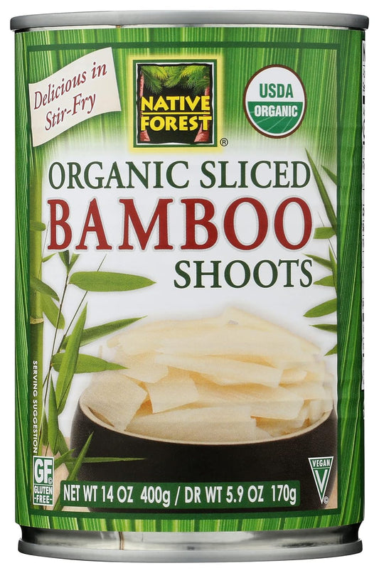 Native Forest Organic Sliced Bamboo Shoots, USDA Certified Organic, Gl