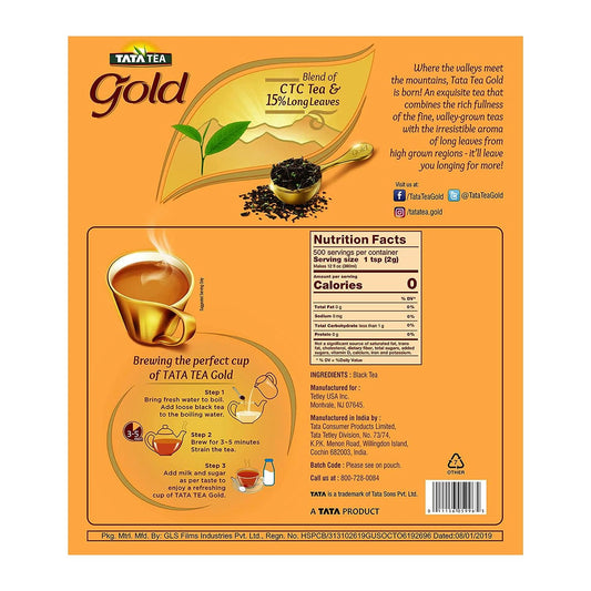 Tata Tea Gold, Loose Leaf Premium Black Tea