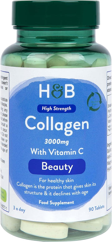 Holland & Barrett Bovine Collagen Tablet 3000Mg - Type I Collagen Pept120 Grams