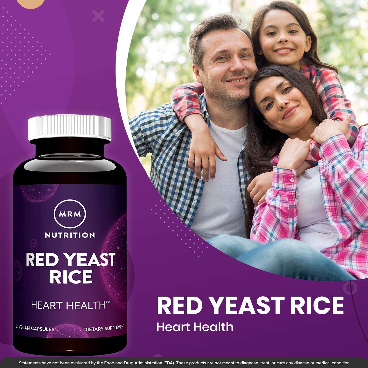 MRM Nutrition Red Yeast Rice | Monocolin K + Citrinin Free | Gluten Fr