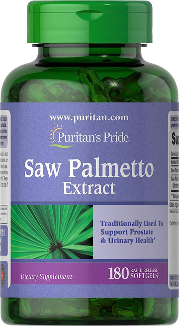 Puritan's Pride Saw Palmetto Extract, Supports Urinary Function and Pr