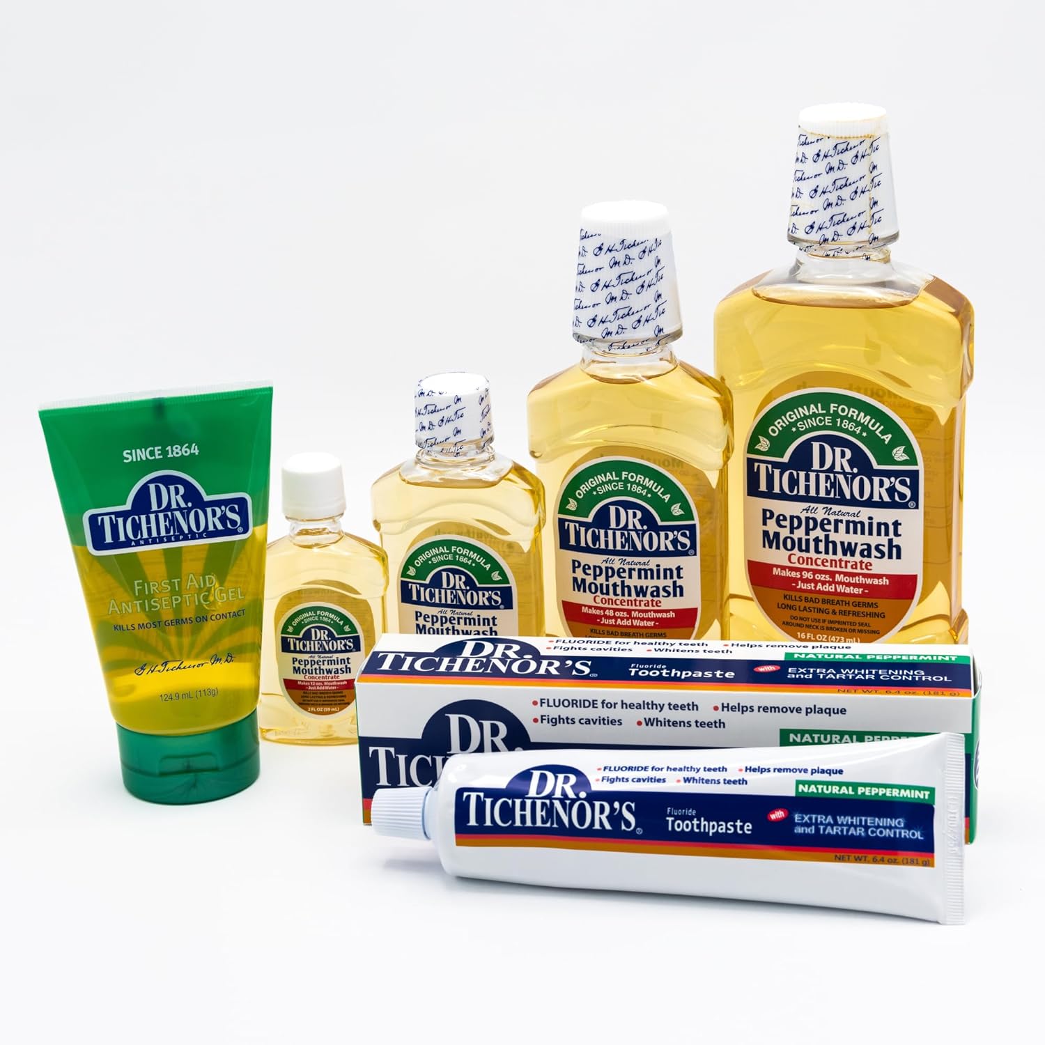 Dr. Tichenor's Peppermint Mouthwash Concentrate - Oral Rinse