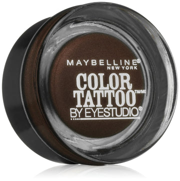 Maybelline Eyestudio ColorTattoo Leather 24HR Cream Eyeshadow, Chocolate Suede, 0.14