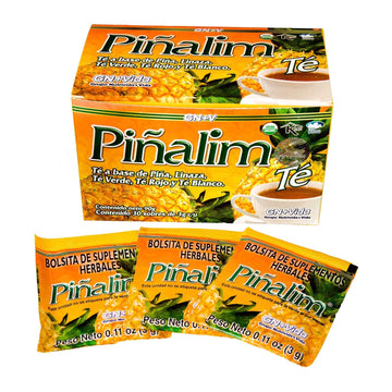 SmileMore Pinalim Tea/Te de Pinalim Mexican Version- Pineapple, Flax, Green Tea, White Tea - 30 Day Supply - 2 PACK