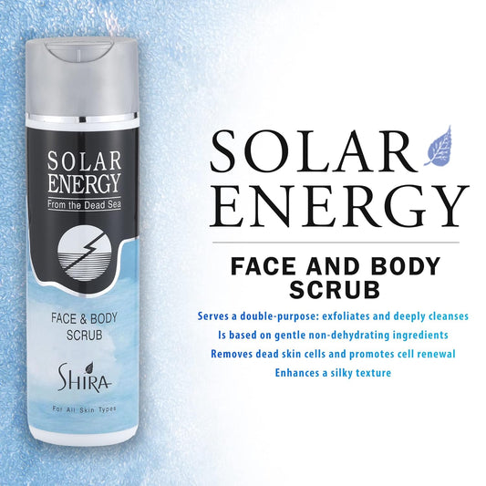 Shira-Solar Energy Face & Body Scrub From Dead Sea Minerals, Exfoliator And Cleansing Scrub For All Skin Types (8)