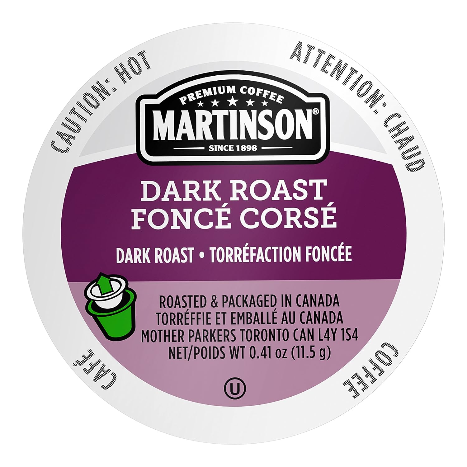 Martinson Dark Roast, Dark Roast Coffee, Keurig K-Cup Brewer Compatible Pods, 48 Count (Pack of 1)